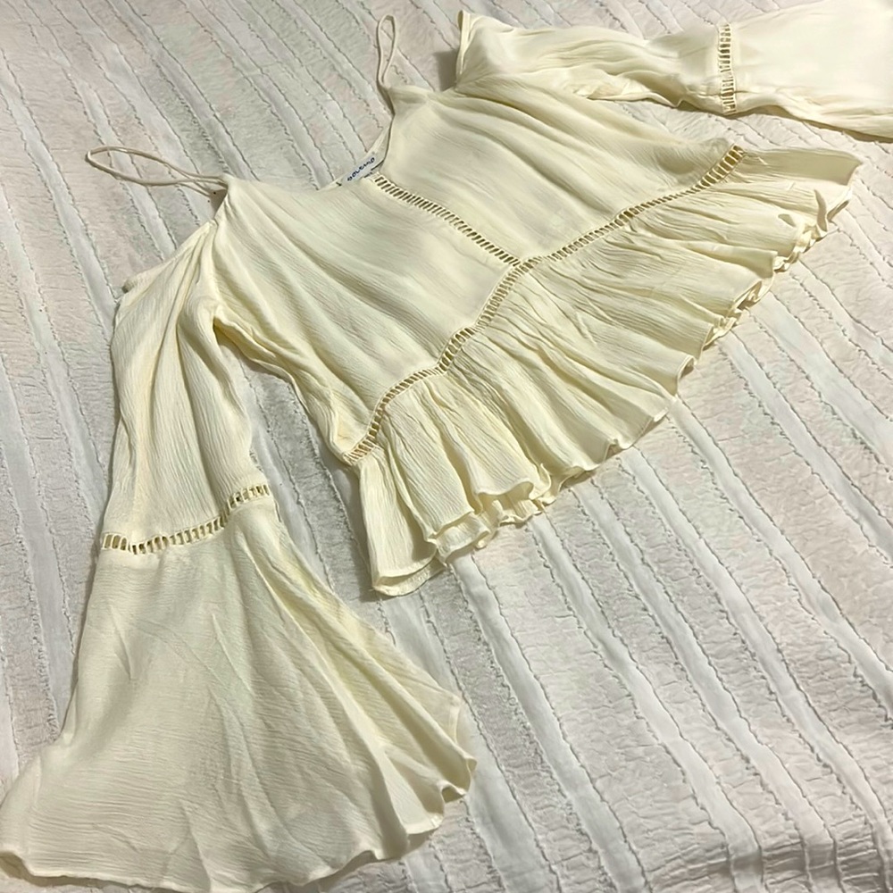 Cream colored blouse